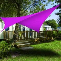 Lona parasol impermeable cuadrada - fucsia